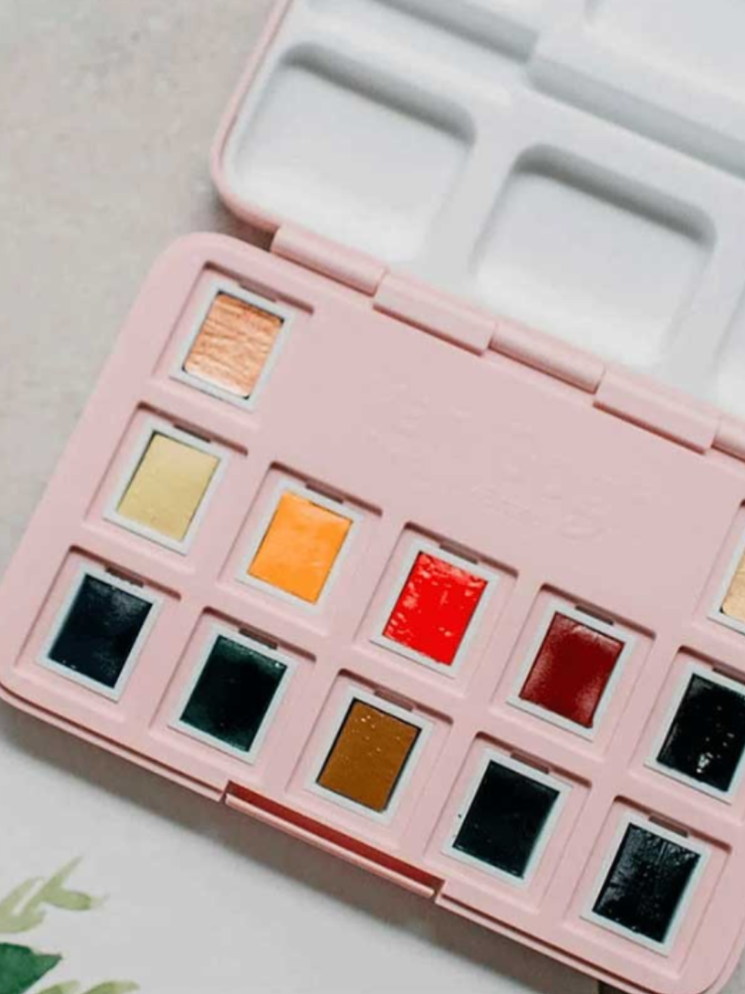 VAN GOGH SET ACUARELA 12 PASTILLAS FRAU HOLLE FLORAL 2