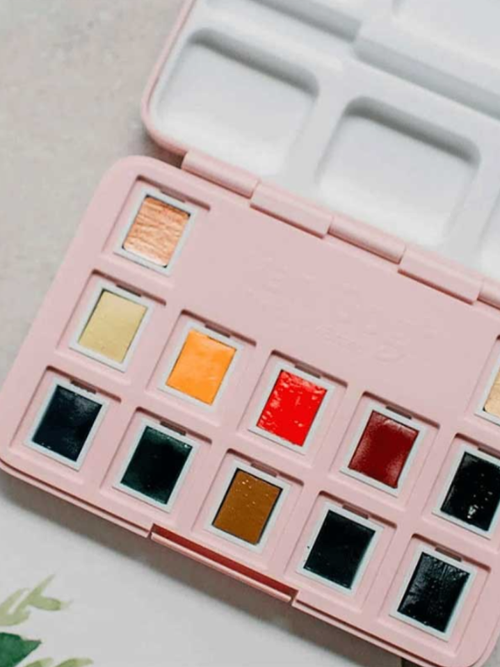 VAN GOGH SET ACUARELA 12 PASTILLAS FRAU HOLLE FLORAL 2