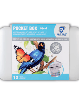 VAN GOGH SET ACUARELA 12 PASTILLAS COLORES VIBRANTES