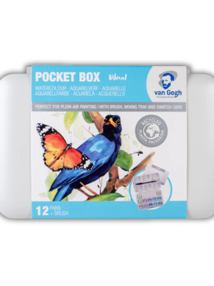 VAN GOGH SET ACUARELA 12 PASTILLAS COLORES VIBRANTES 1