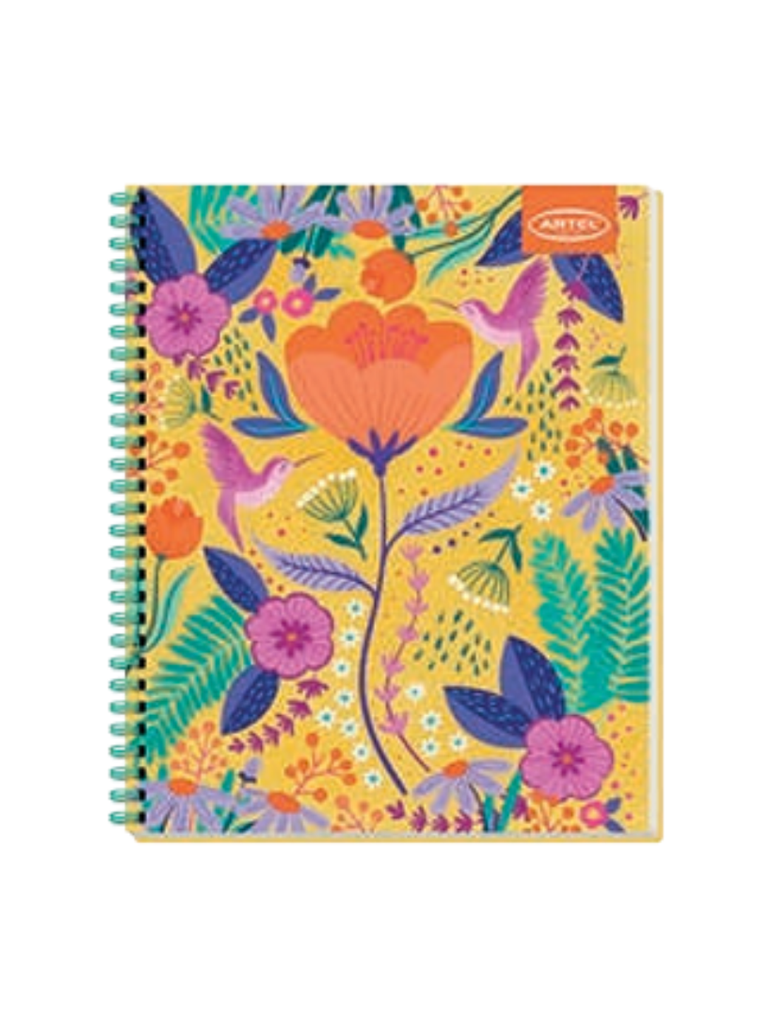 CUADERNO UNIVERSITARIO 100 HOJAS 7MM FLORAL ARTEL 5