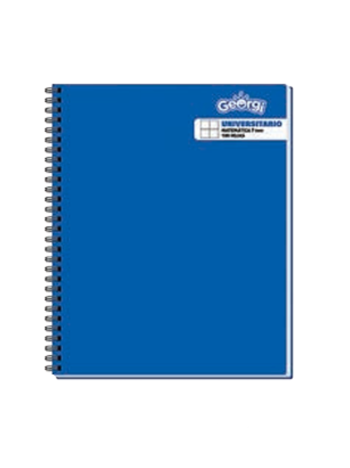 CUADERNO UNIVERSITARIO 100 HOJAS COLORES GEORGI  4