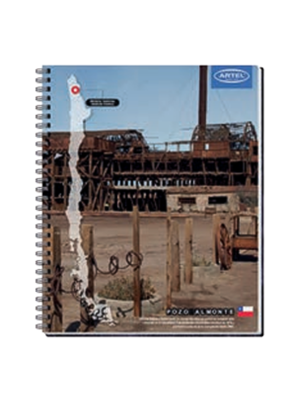 CUADERNO UNIVERSITARIO 100 HOJAS 7MM PAISAJES DE CHILE 1