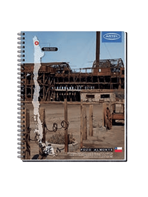 CUADERNO UNIVERSITARIO 100 HOJAS 7MM PAISAJES DE CHILE