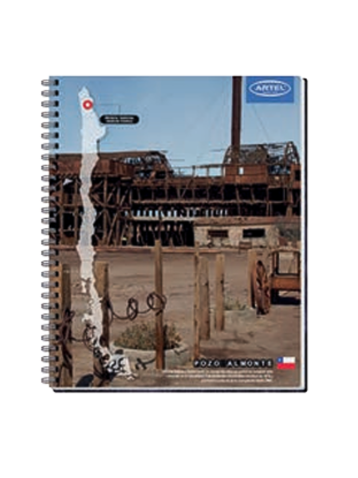 CUADERNO UNIVERSITARIO 100 HOJAS 7MM PAISAJES DE CHILE 1