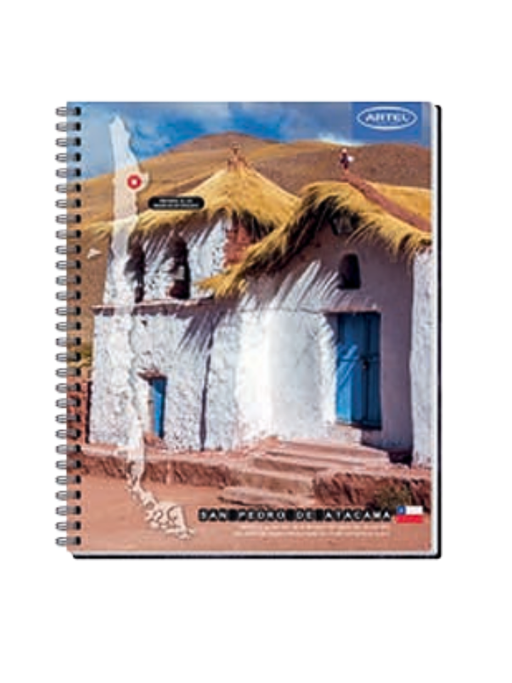 CUADERNO UNIVERSITARIO 100 HOJAS 7MM PAISAJES DE CHILE 4