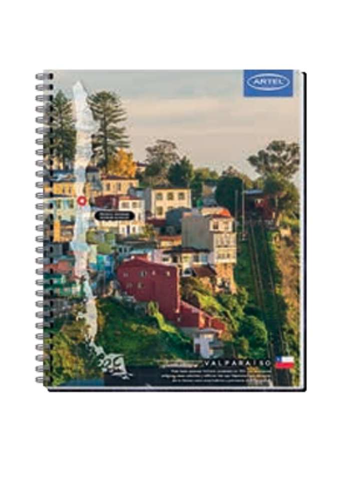 CUADERNO UNIVERSITARIO 100 HOJAS 7MM PAISAJES DE CHILE 5