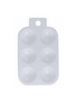 POCILLO CON 6 DEPÓSITOS 14,5 X 8,7 CM ARTEL