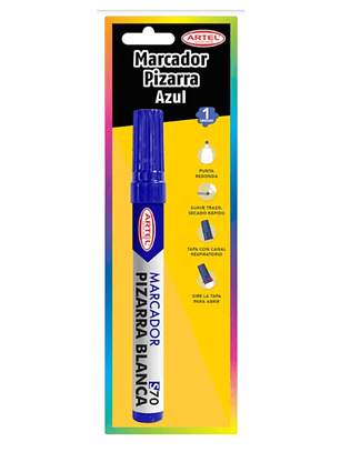 MARCADOR PIZARRA BLANCA ARTEL AZUL