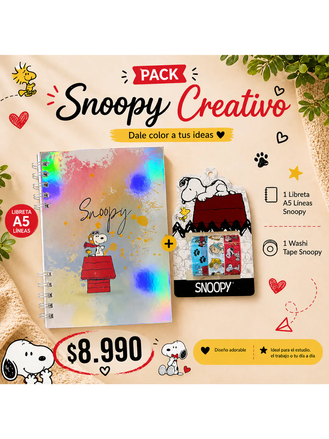 Pack Snoopy Creativo  1