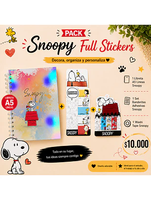 Pack Snoopy Full Stickers