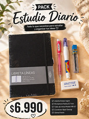 Pack Estudio Diario 