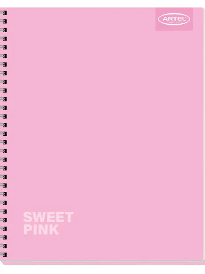 CUADERNO UNIVERSITARIO 100 HOJAS 7MM COLORES PASTEL MARCA ARTEL 2