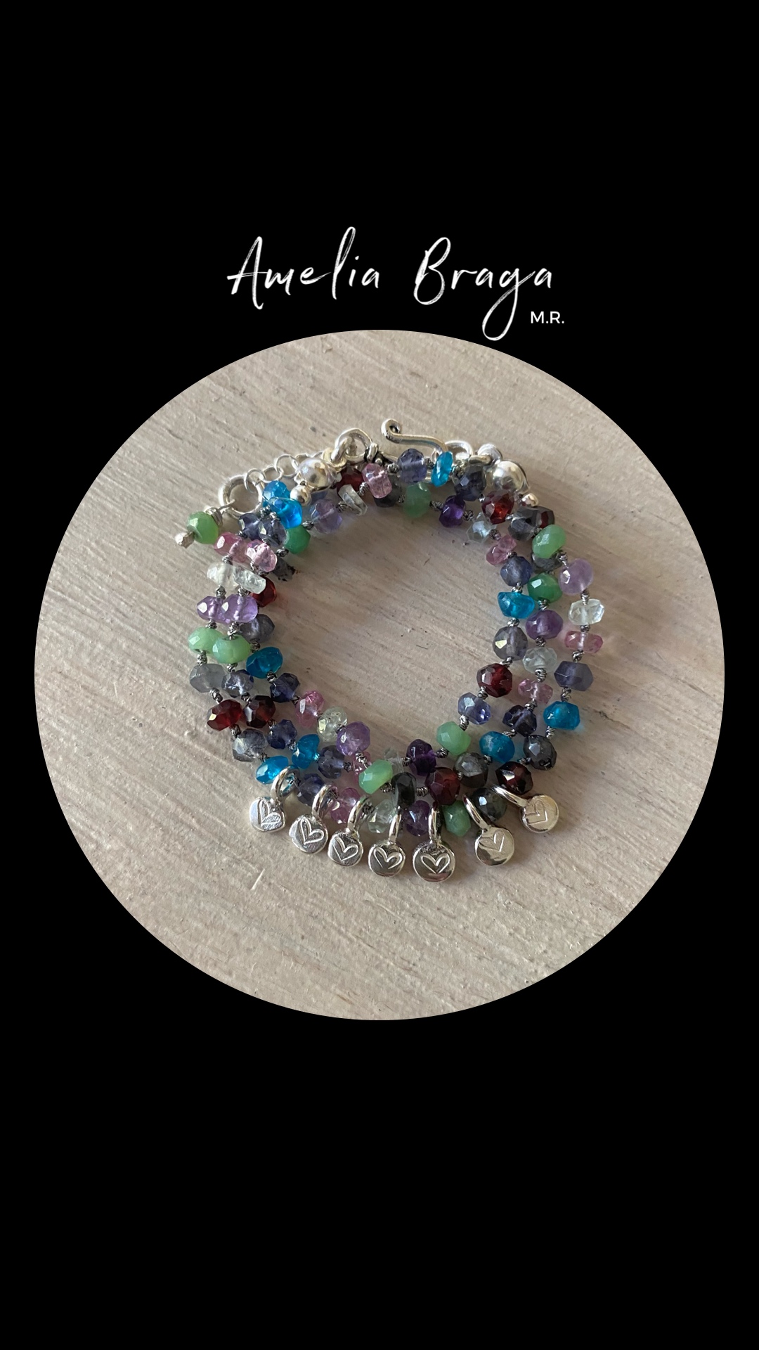 Collar piedras y 7 círculos