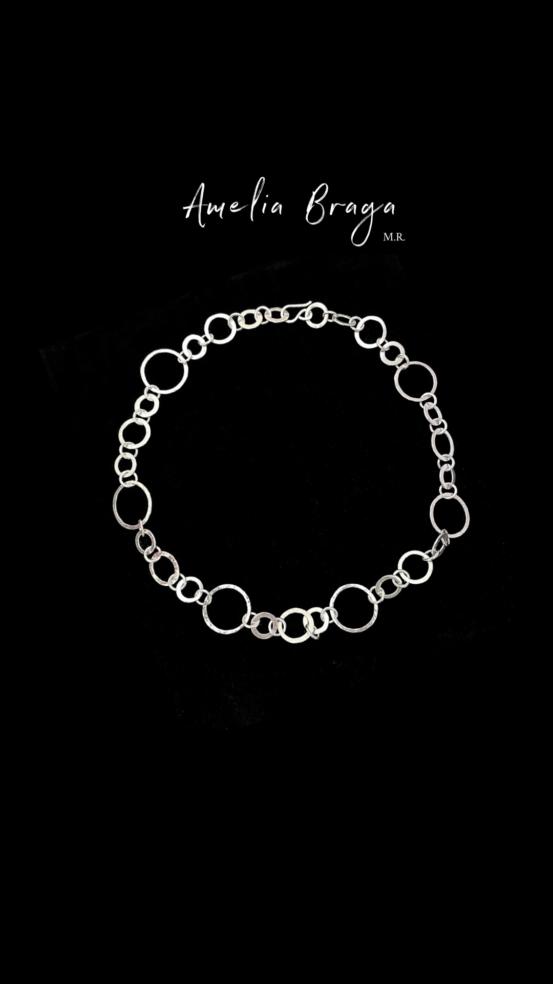 Collar círculos martillados