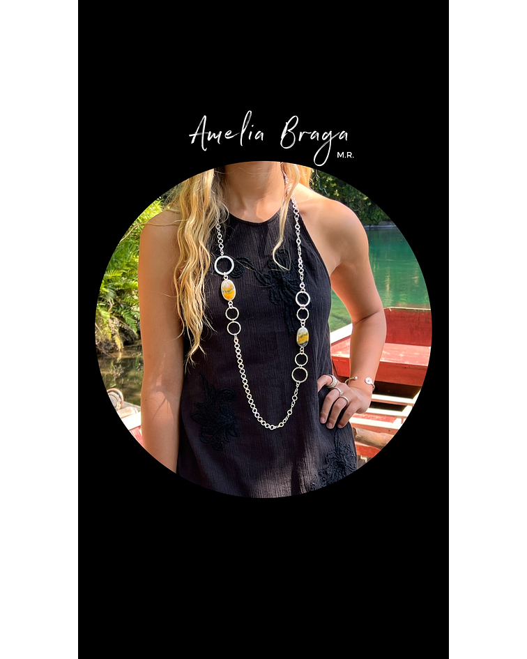 Collar jaspe abejorro 