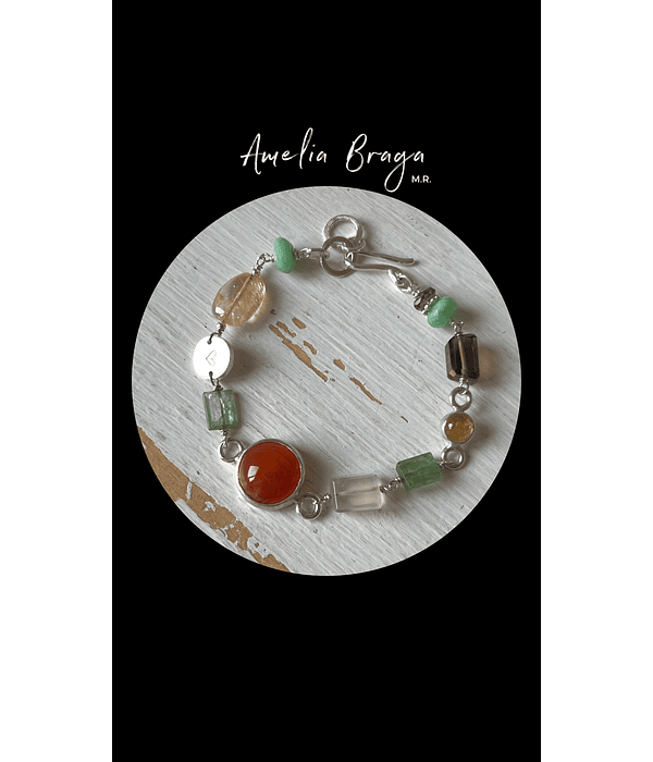 Pulsera cornalina grande 