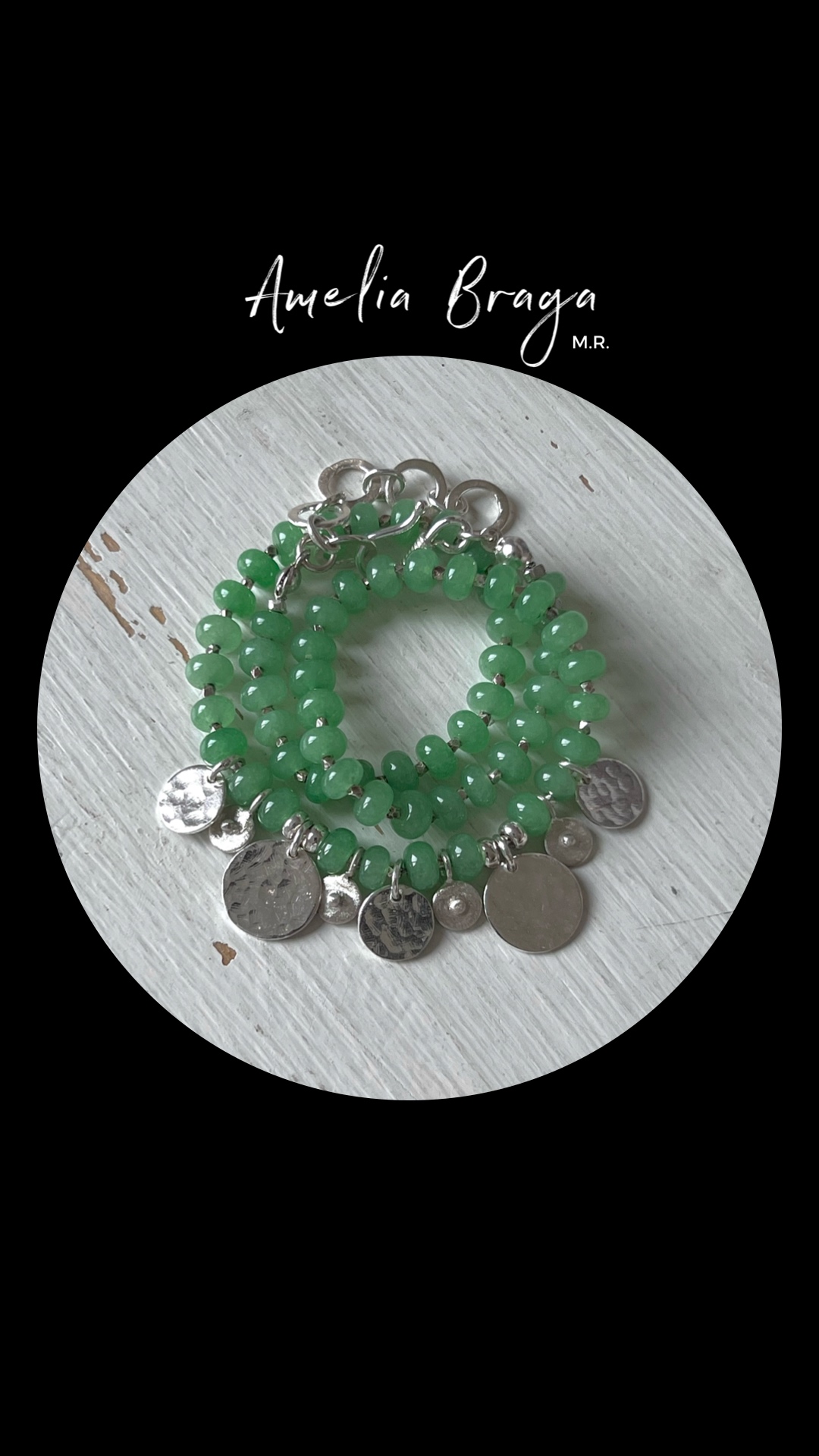 Collar cuarzo verde