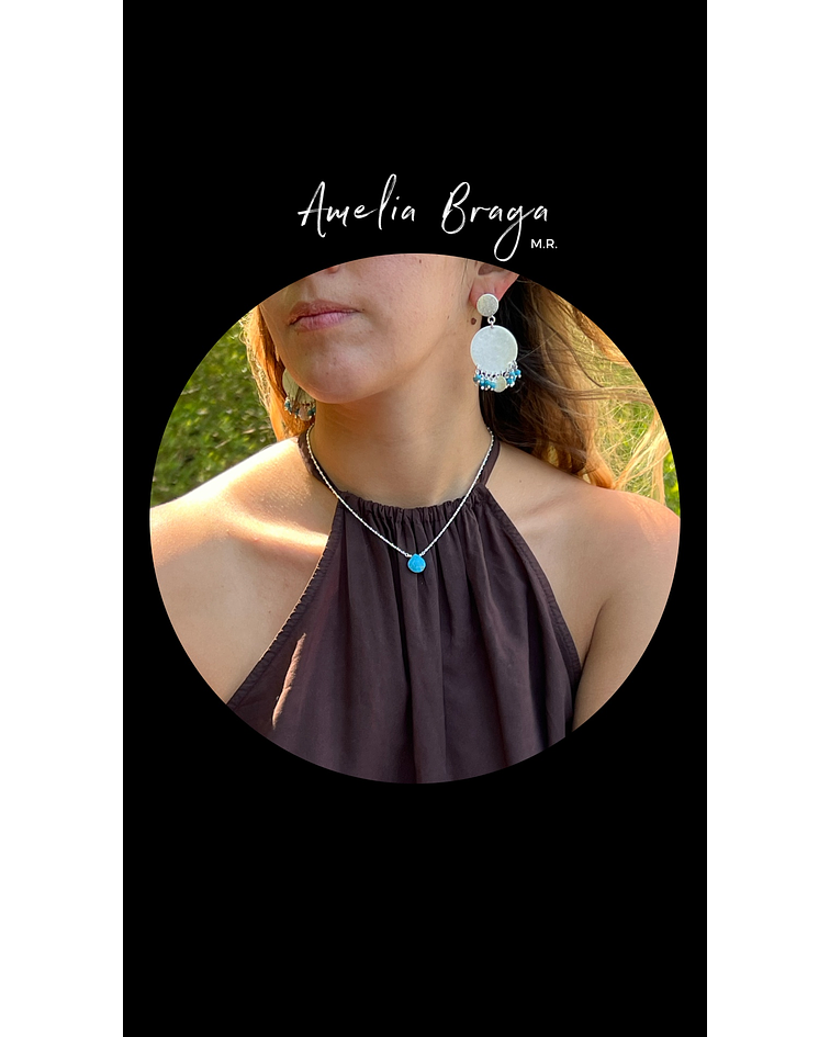 Collar gota turquesa 