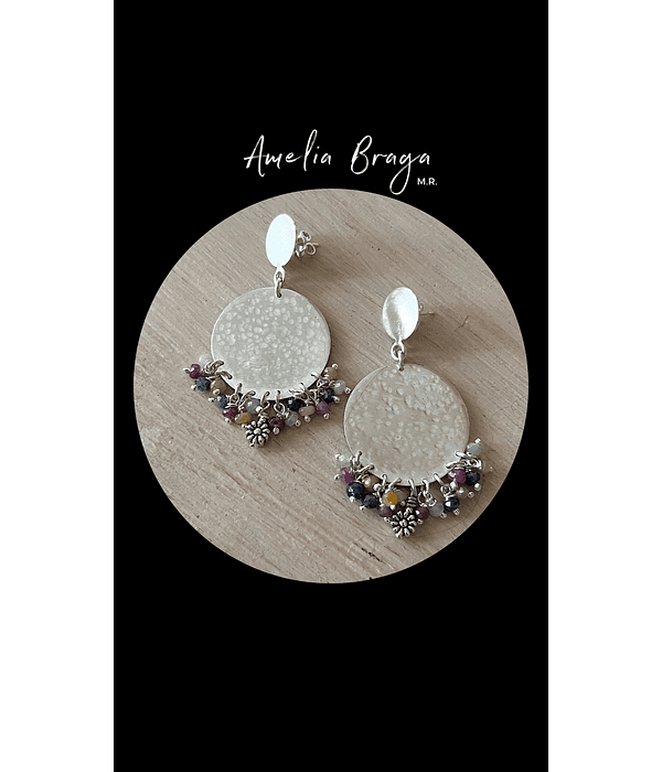 Aros zafiros naturales 