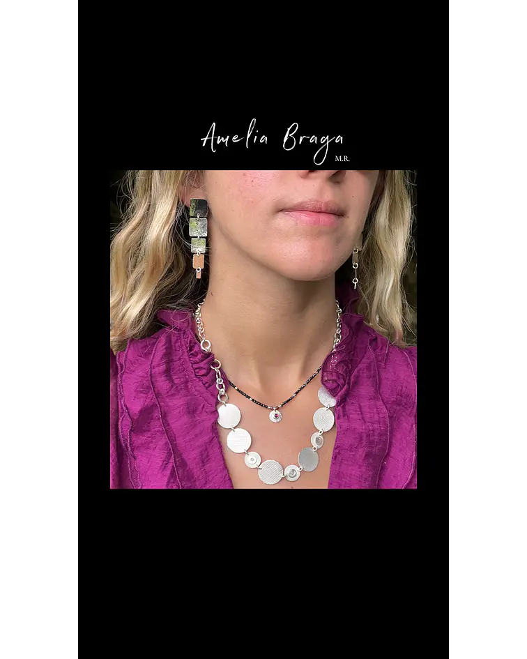 Aros cuadrados martillados