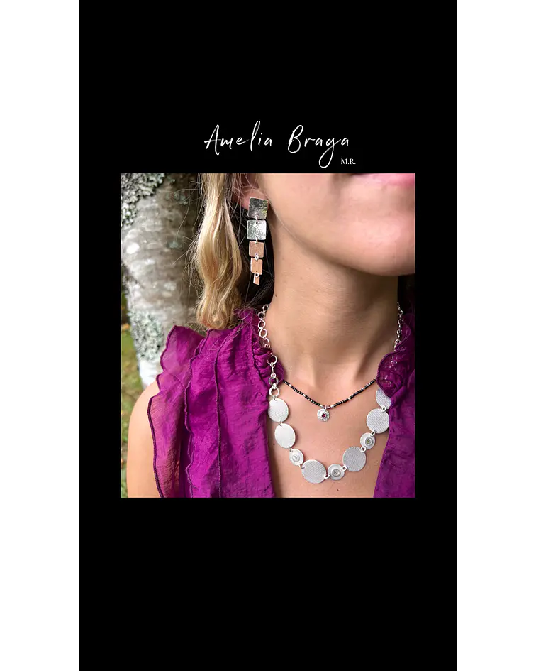 Aros cuadrados martillados