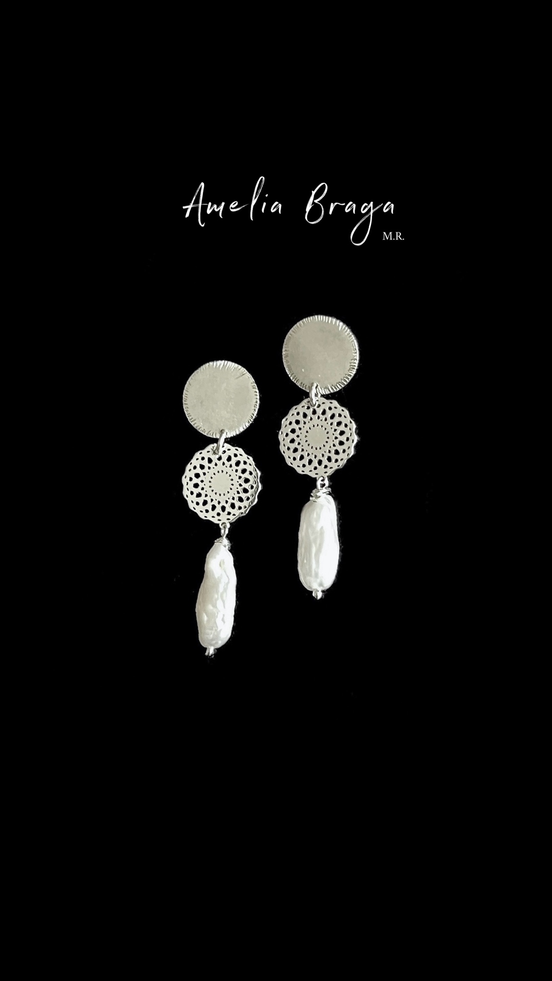 Aros perlas barrocas