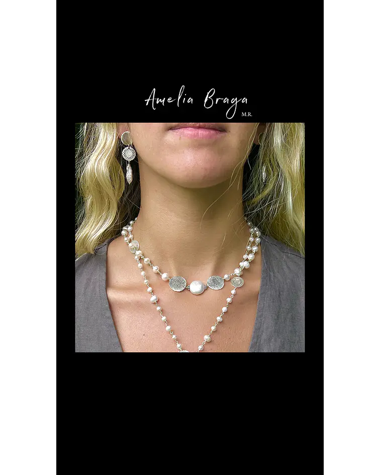 Aros perlas barrocas 