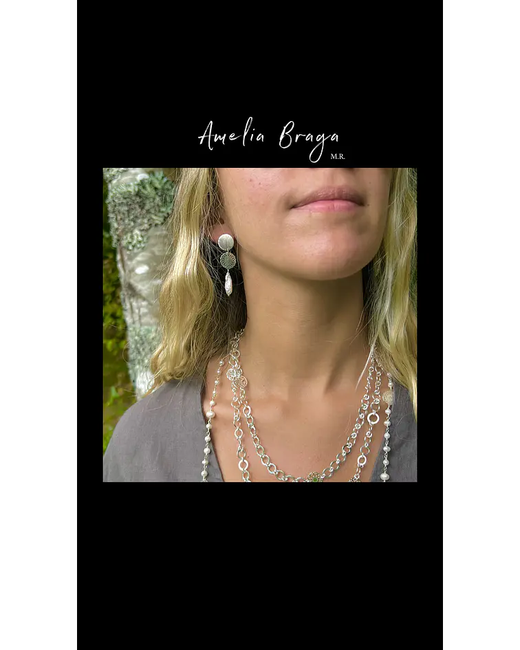 Aros perlas barrocas 