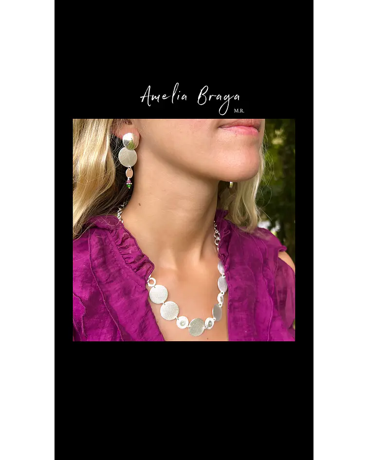 Aros diópsido de cromo y zafiros natural 