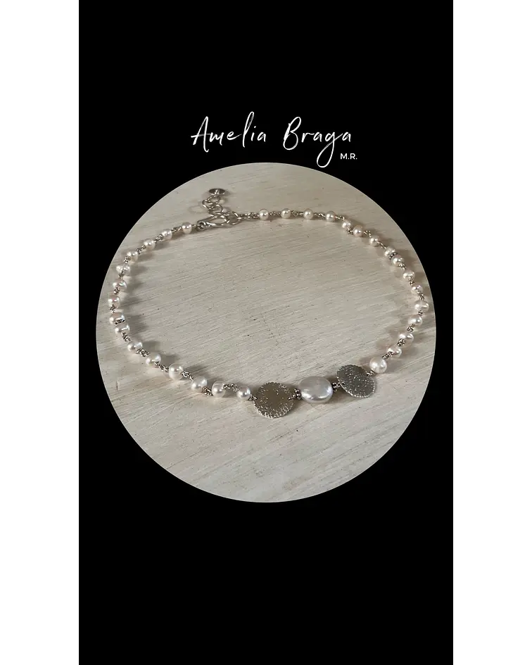 Collar perlas de río 