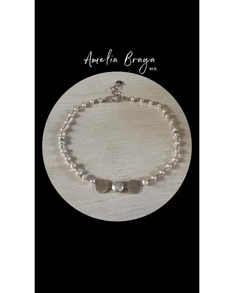 Collar perlas de río 