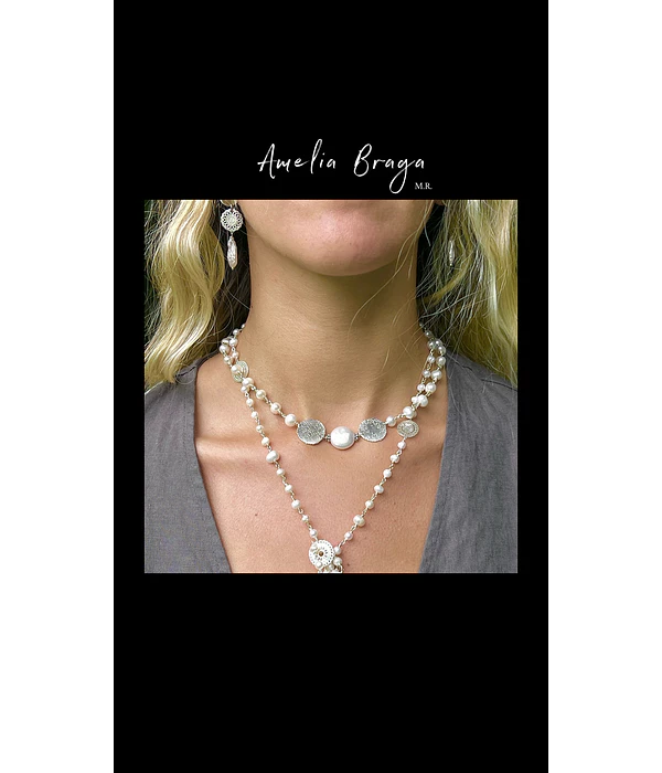 Collar perlas de río 