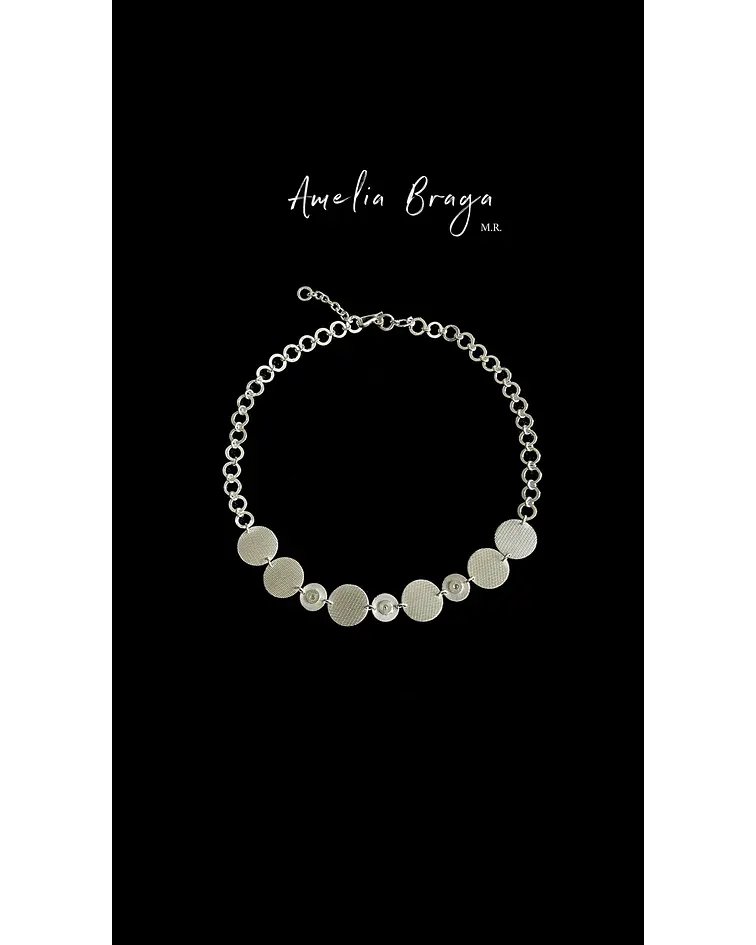 Collar círculos texturados 