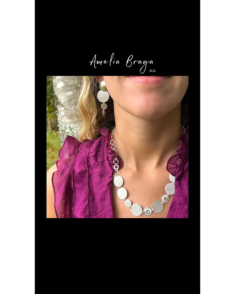 Collar círculos texturados 