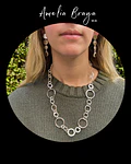 Collar círculos martillados 