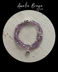 Collar kunzita y amatista 
