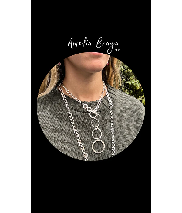 Collar círculos planos
