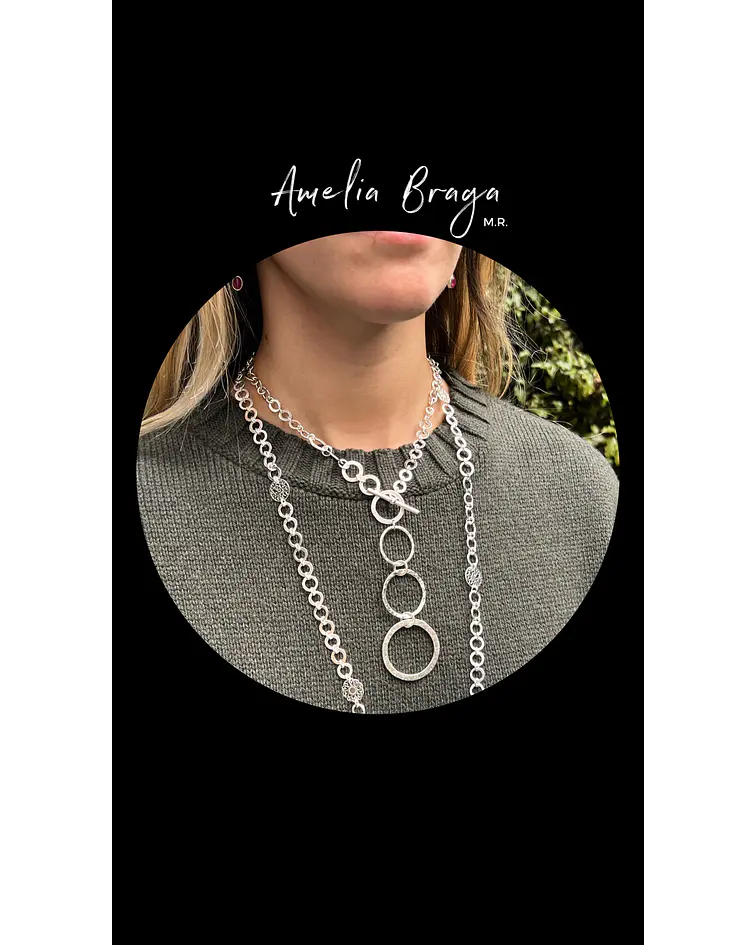 Collar círculos planos