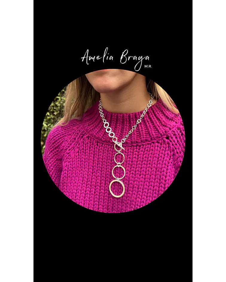 Collar círculos planos