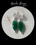 Aros marquesas ónix verde