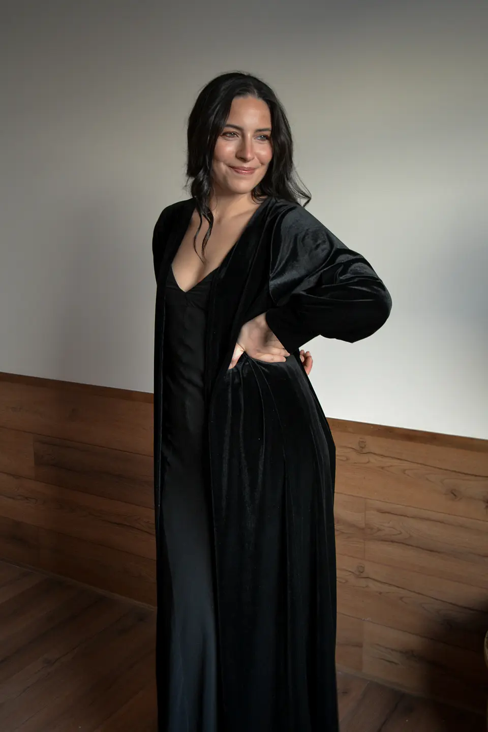 KIMONO TERCIOPELO NEGRO 1