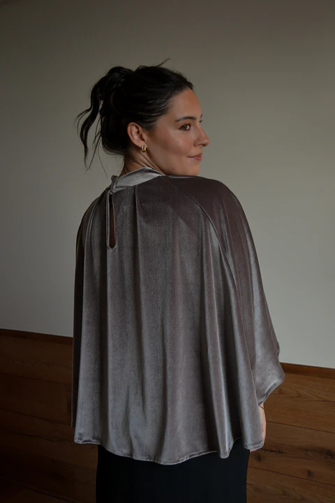 CAPA TERCIOPELO TAUPE OSCURO
