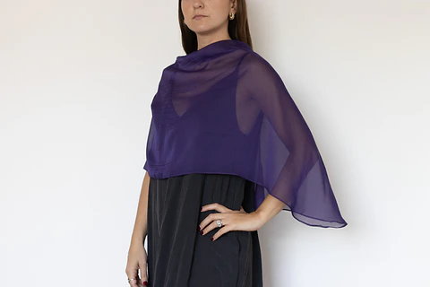 CAPA GASA MORADA CORTA