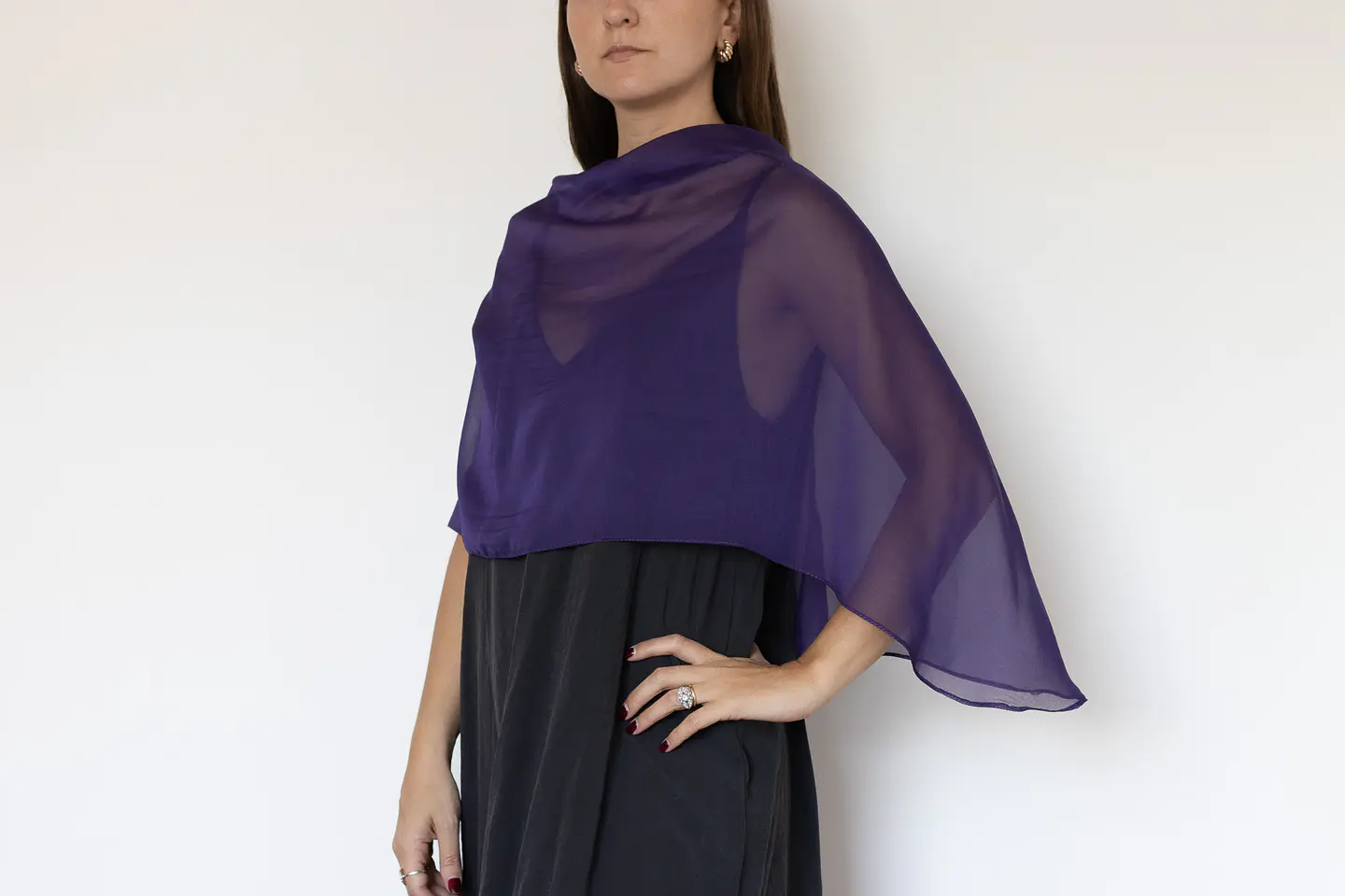 CAPA GASA MORADA CORTA 1