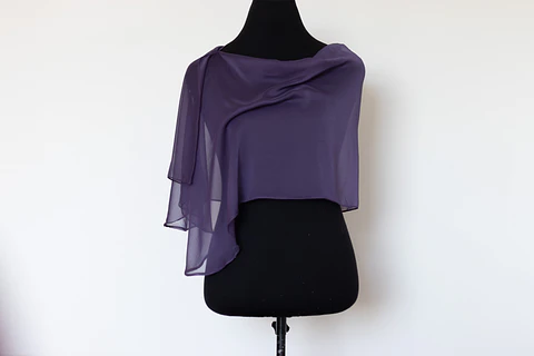 CAPA GASA MORADA CORTA