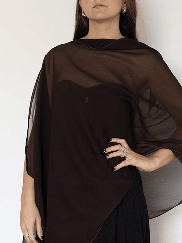 CAPA GASA CAFE OSCURO