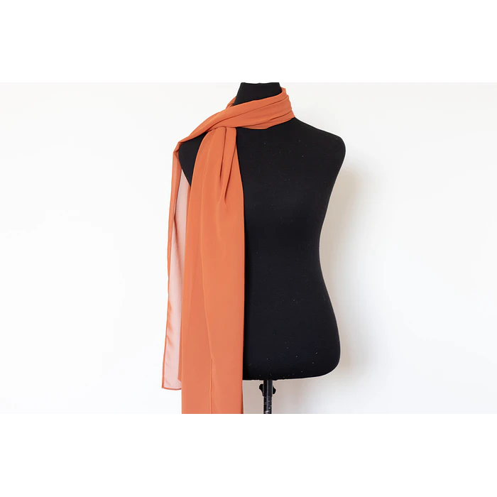 PAÑUELO GASA NARANJO CAQUI 2