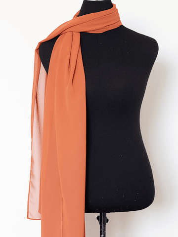 PAÑUELO GASA NARANJO CAQUI