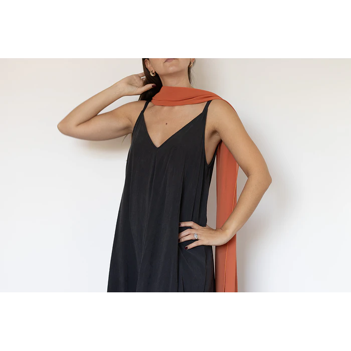 PAÑUELO GASA NARANJO CAQUI 3